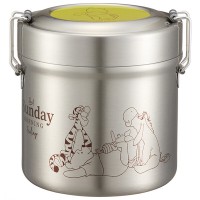 Skater Stainless Vacuum Insulated Lunch box - Winnie the Pooh/Relax 600ml 